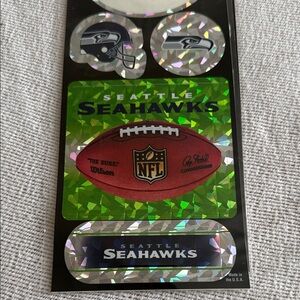 Seattle Seahawks NFL Decal Stickers Bundle Holographic Hawks Logo Football